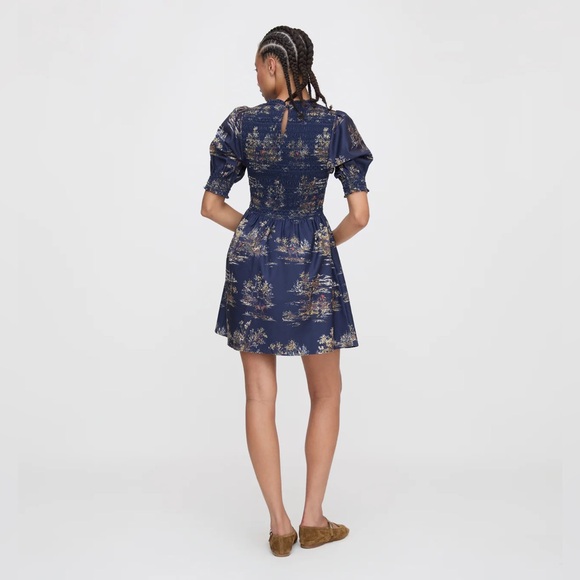 NWOT Hill House Home The Vivi Nap Dress in Navy Equestrian Toile - Picture 3 of 7
